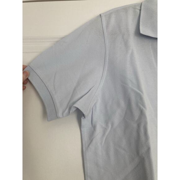 Women’s Burberry Golf Polo Shirt Large Light Powder Blue Pullover Vintage? Y2K - Picture 3 of 9